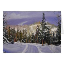 Schöne Colorado-Schneeszene