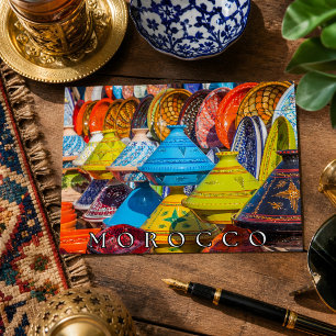 Schöne Colorul marokkanische Tajine Food Postkarte