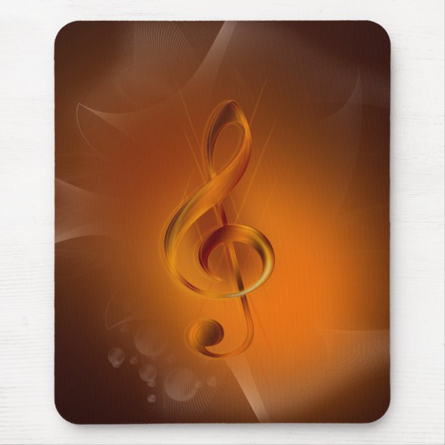 Schöne, cool leuchtende Kaminfarben wirken Musik Mousepad (Vorne)
