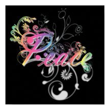 Schöne coole Friedensworte farbenfrohe Wirbel