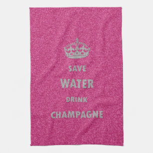 Schöne coole, gürmisch gerettet Wasser trinken C Handtuch