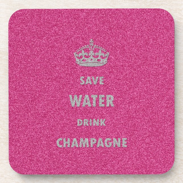 Schöne coole, gürmisch gerettet Wasser trinken Cha Getränkeuntersetzer (Vorderseite)
