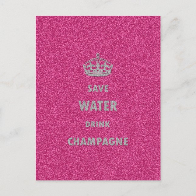 Schöne coole, gürmisch gerettet Wasser trinken Cha Postkarte (Vorderseite)
