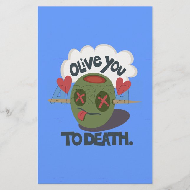 Schöne Coole I Liebe Afrika Kunst Briefpapier (Vorderseite)