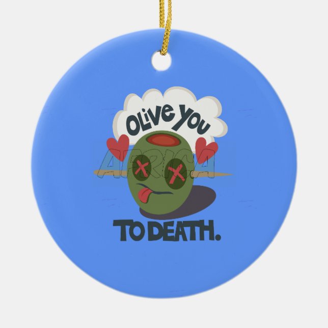 Schöne Coole I Liebe Afrika Kunst Keramikornament (Vorne)