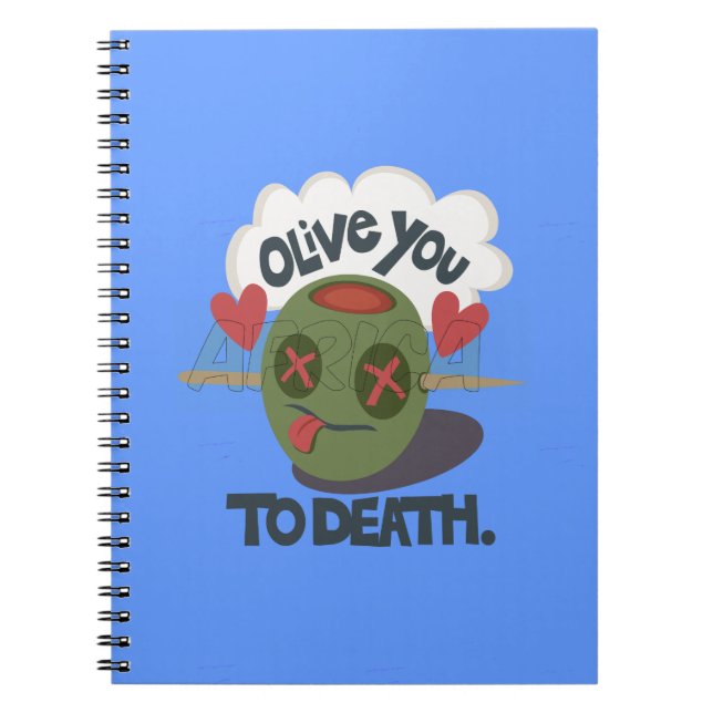 Schöne Coole I Liebe Afrika Kunst Notizblock (Vorderseite)