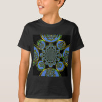 Schöne coole Königsblauer Kaleidoskopkunst