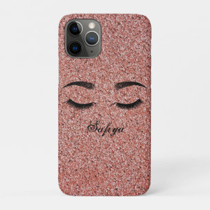 Schöne Coole Pink-Imitate Lashes Case-Mate iPhone Hülle