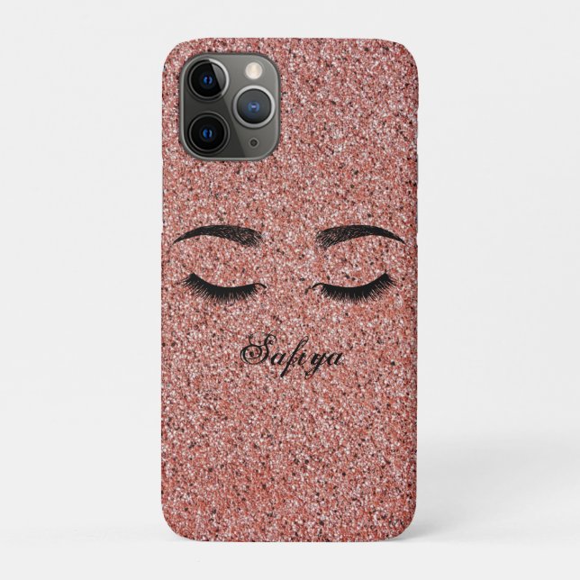 Schöne Coole Pink-Imitate Lashes Case-Mate iPhone Hülle (Rückseite)