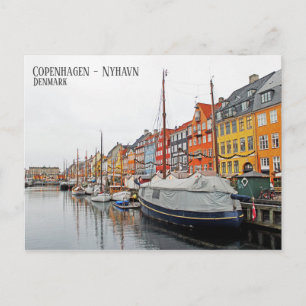 Schöne Copenhagen/Nyhavn/Dänemark Postkarte! Postkarte