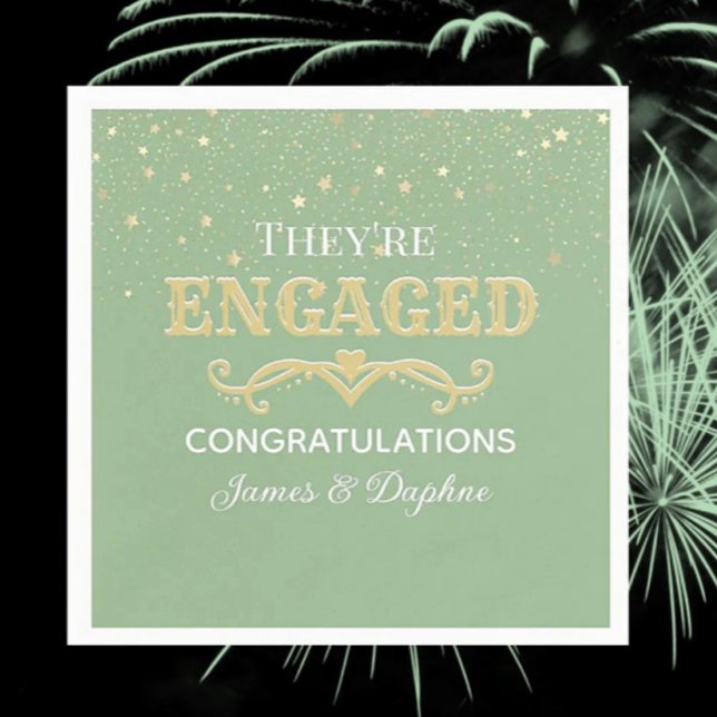 Schöne CUSTOM-Verlobung Serviette (Von Creator hochgeladen)