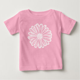 Schöne Daisy-Blume, Halftone Illustration Baby T-shirt