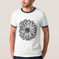 Schöne Daisy-Blume, Halftone Illustration