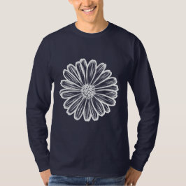 Schöne Daisy-Blume, Halftone Illustration T-Shirt