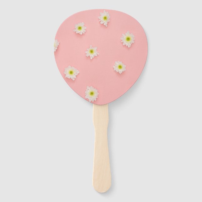 Schöne Daisy & Pink Floral Print Fächer (Vorderseite)