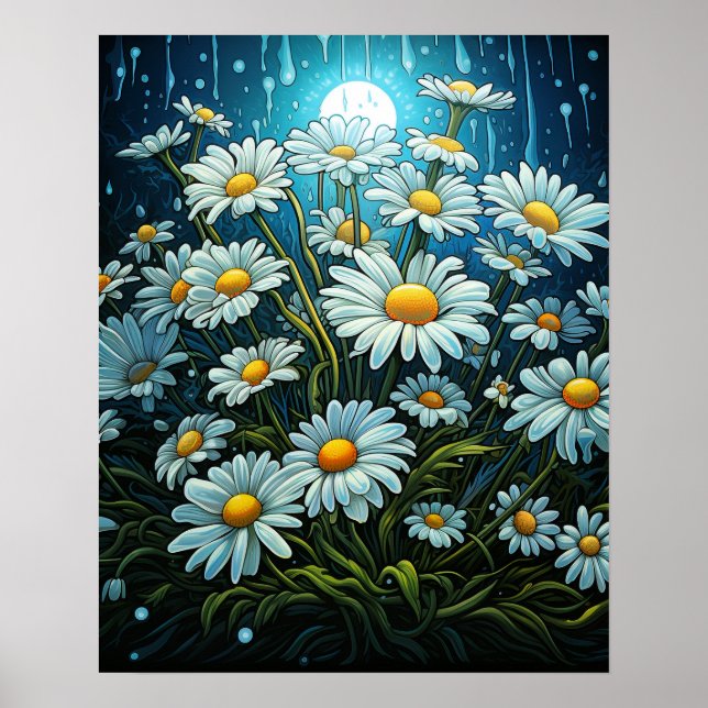 Schöne Daisy Poster (Vorne)