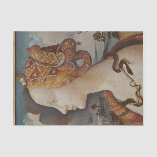 Schöne Dame-Gesicht-Dekodierung Seidenpapier (Vorderseite)