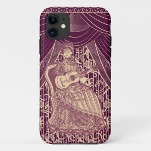 Schöne Dame mit Gitarre Case-Mate iPhone Hülle