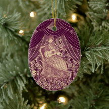 Schöne Dame mit Gitarre