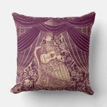 Schöne Dame mit Gitarre