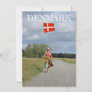 Schöne Dänemark Flat Greeting Card! Karte