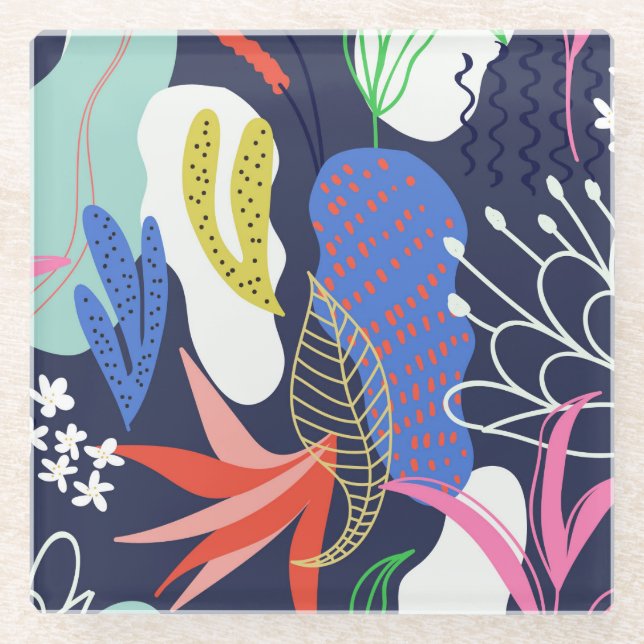 Schöne Dekoration Glasuntersetzer (Vorderseite)