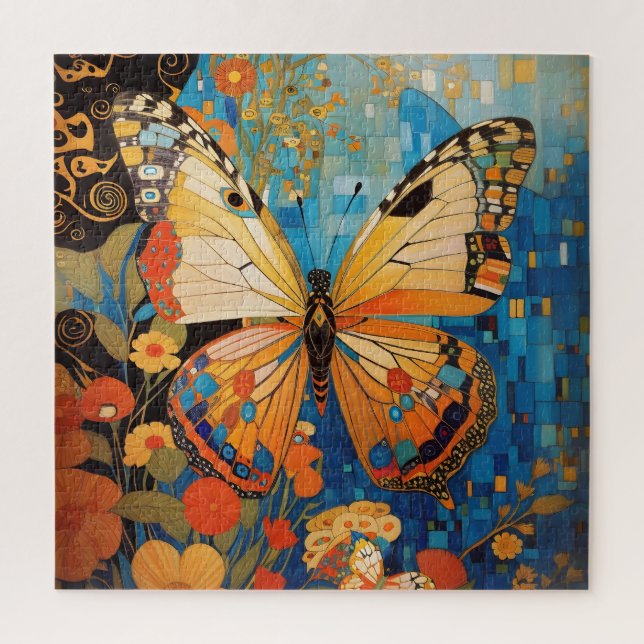 Schöne dekorative Schmetterlingsflora (Vertikal)