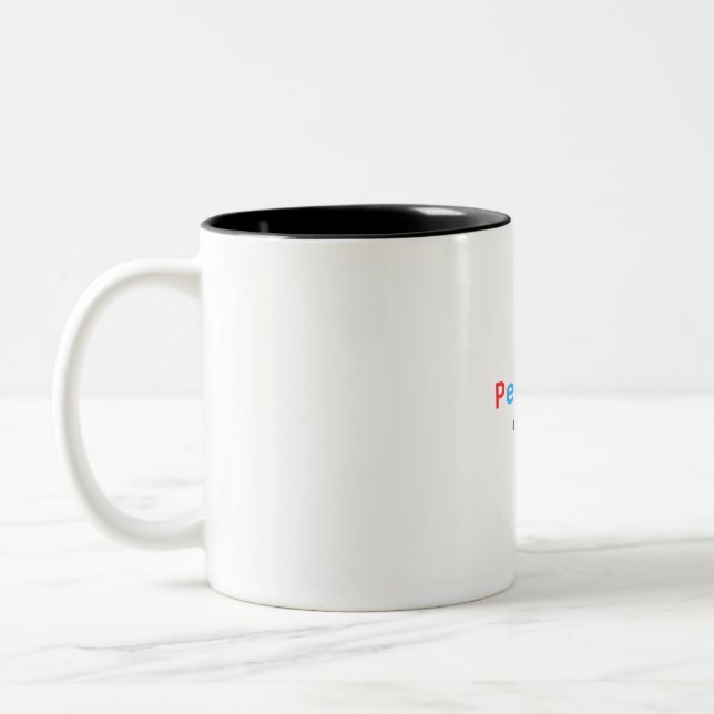 Schöne Design-Tasse Zweifarbige Tasse (Links)