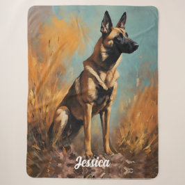 Schöne deutsche Malinois Sherpadecke