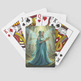 Schöne Dezember Türkis Fairy Spielkarten