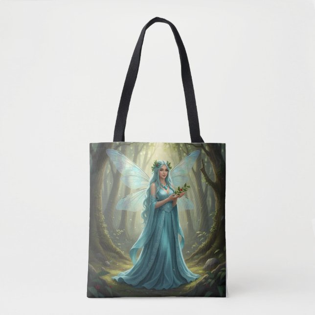 Schöne Dezember Türkis Fairy Tasche (Vorderseite)
