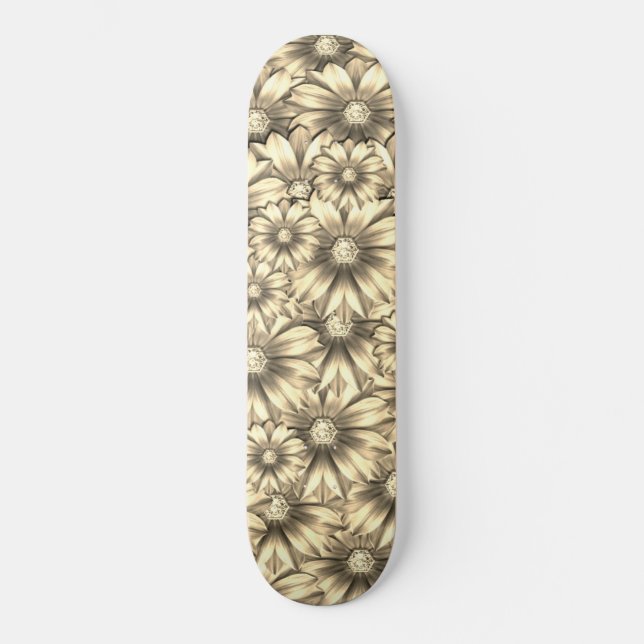Schöne Diamond-Blume - Skateboard (Vorderseite)