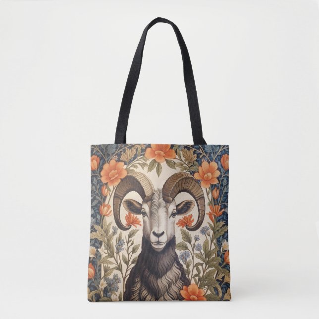 Schöne Dickhornschaf William Morris Inspiriert Tasche (Vorderseite)