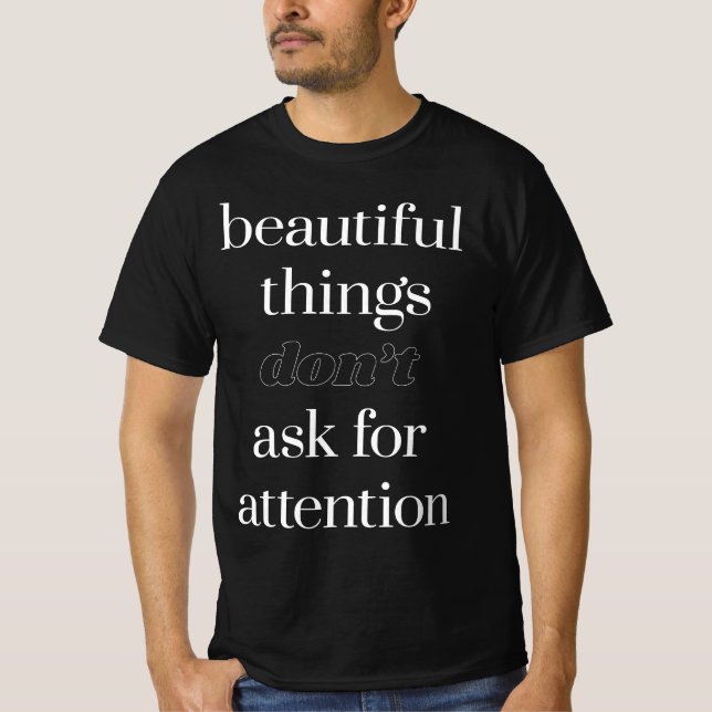 Schöne Dinge Männer Wert T - Shirt (Vorderseite)