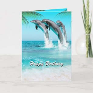 SCHÖNE DOLPHINEN Jedem Anlass oder Geburtstag Karte