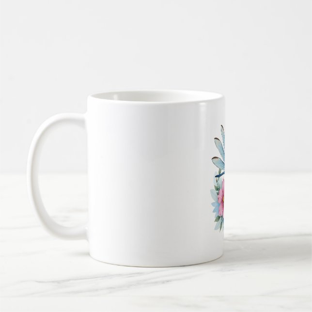 Schöne Dragonfly Kunst, Dichtung und Musik Kaffeetasse (Links)
