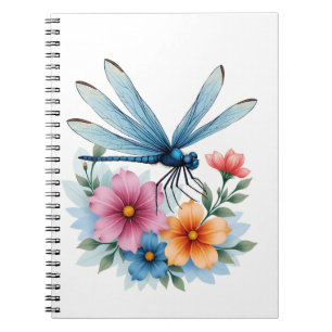 Schöne Dragonfly Kunst, Dichtung und Musik Notizblock