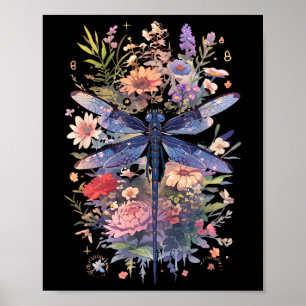 Schöne Dragonfly Kunst, Dichtung und Musik Poster