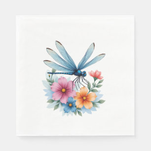 Schöne Dragonfly Kunst, Dichtung und Musik Serviette