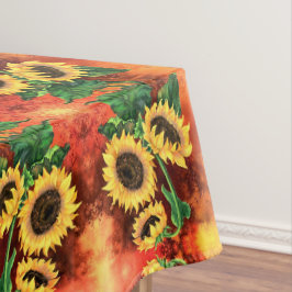 Schöne Drei Sonnenblumen - Malerei - Tischdecke