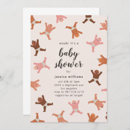 Schöne Dusche des Babys Geschlecht neutral Einladung