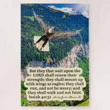 Schöne Eagle-Schrift Isaiah 40:31