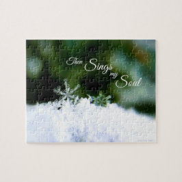 Schöne echte Schneeflocke dann Singt mein Soul Puz