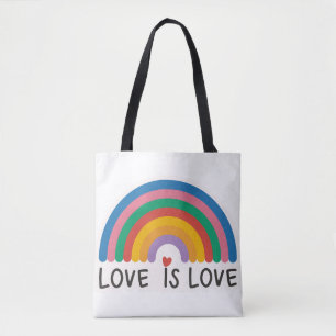 Schöne, einfache minimale Liebe ist Liebe Stolz Tasche