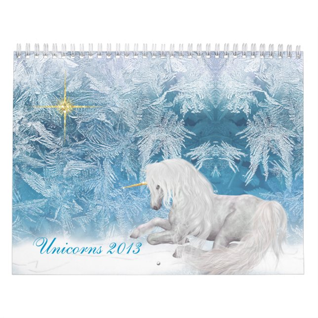 Schöne Einhörner zum Eiskalender 2013 Kalender (Titelbild)