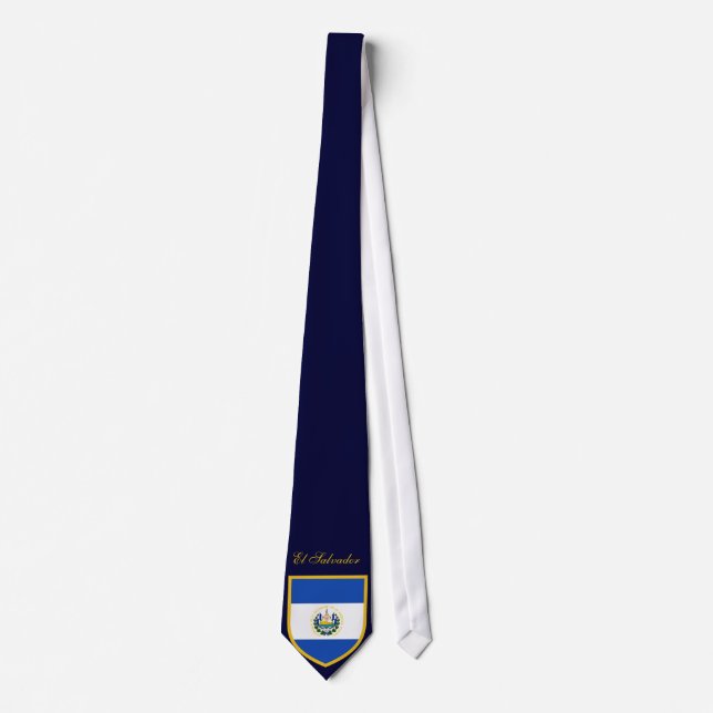 Schöne El Salvador Flagge Krawatte (Vorderseite)