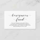 Schöne Elegant, Black Script Honeymoon Fund Begleitkarte<br><div class="desc">Das ist das moderne,  wunderschöne romantische Drehbuch,  Black Kalligraphie,  Wedding Honeymoon Fund,  Enclosure Card. Sie können die Farben des Schriftartes ändern und Ihre Hochzeitsdetails in den entsprechenden Schriftart / Schrift hinzufügen.#TeeshaDerrick</div>