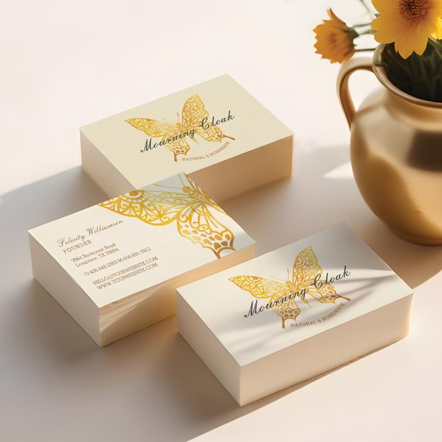 Schöne Elegant und Verziert dekorative Schmetterli Visitenkarte (Beautiful Elegant & Ornate Decorative Butterfly Business Card)