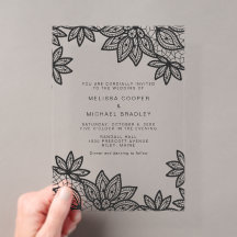 Schöne elegante Black Lace Wedding