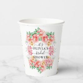 Schöne, elegante Brautparty-Papiersorten Pappbecher
